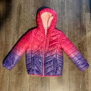 Eddie Bauer size 5/6 Reversible pink and purple coat
